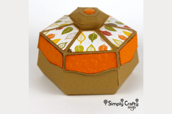 Angled Hexagon Box SVG: Modern 3D Gift Boxes