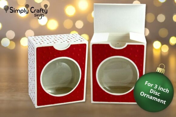 Christmas 3D SVG: Disc Ornament Box Review