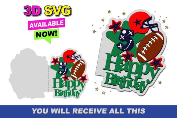 Football Birthday Card: Laser Cutting & Birthday Fun