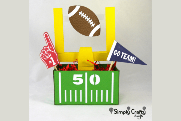 Football Goal Post Box SVG: A 3D SVG for Sports