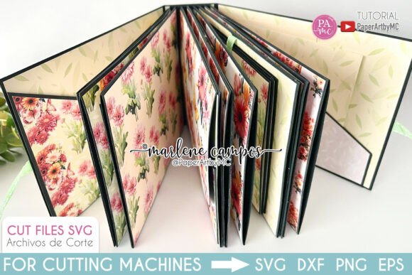 Interactive Scrapbook Album SVG Cut File: 3D SVG for Yoga And Meditation