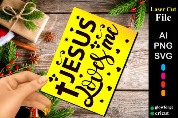 Jesus Loves Me Christmas Card 3D SVG Review
