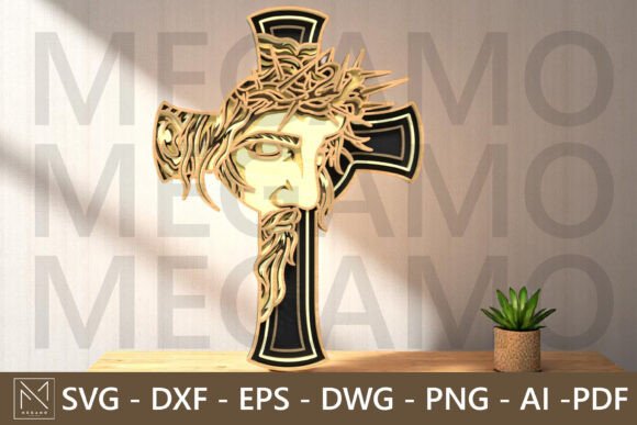 Laser Cutting Faith: Jesus Cross SVG for Wall Decor