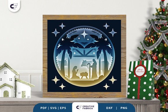 Nativity Shadow Box Paper Cut SVG: A Designer's Review