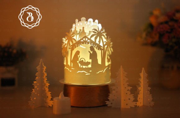 Paper Cut Nativity Lanterns: 3D SVG Shapes Review