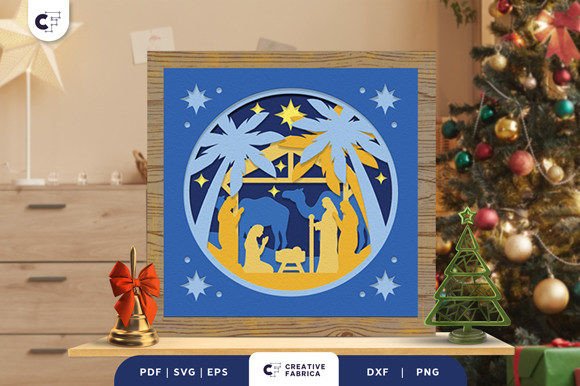 Review: Baby Jesus Shadow Box Paper Cut 3D SVG for Christmas