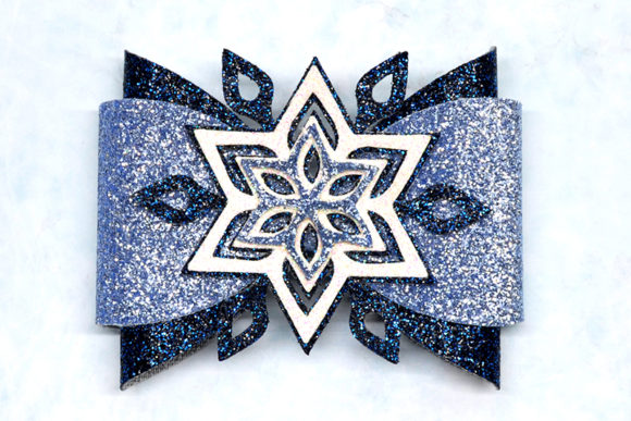 Snowflake Bow Template: A 3D SVG Christmas Asset Review