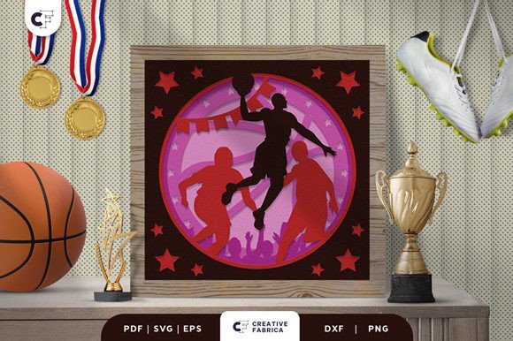 Sports 3D SVG: Basketball Light Box Review
