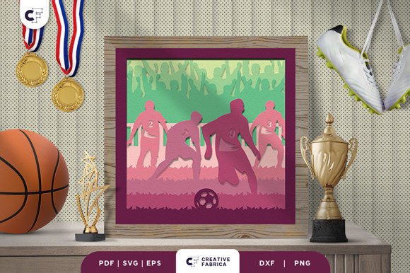 Sports 3D SVG: Soccer Game Shadow Box Review
